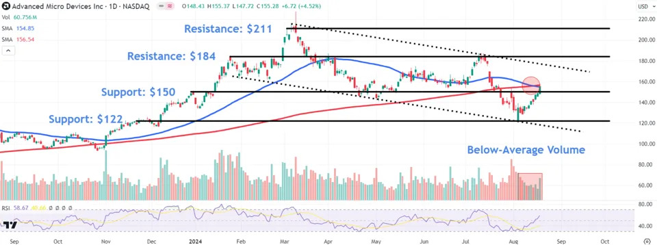 Watch These AMD Price Levels as Stock Jumps After AI-Related Acquisition